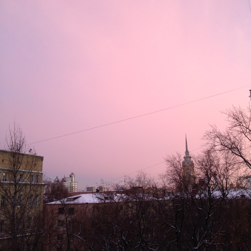 なんて不思議な色!!! 現在−13度です。