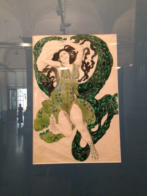 《ナルシス》より。緑色がとても美しいデザイン画